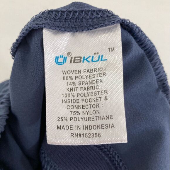 IBKUL Men’s Shorts M Navy Blue Long Athletic Casual Summer Athleisure - Picture 8 of 11